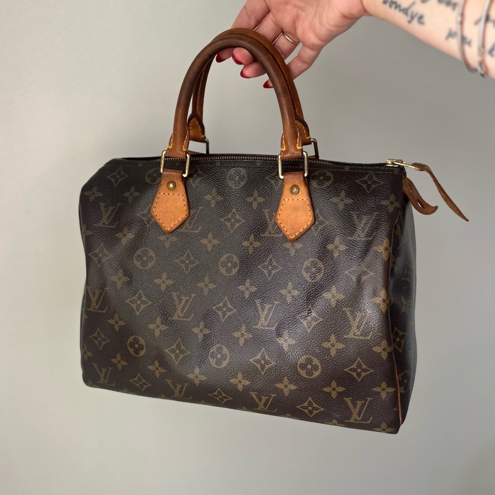 SOLD - Louis Vuitton Speedy 30 Monogram Canvas Handbag Vintage